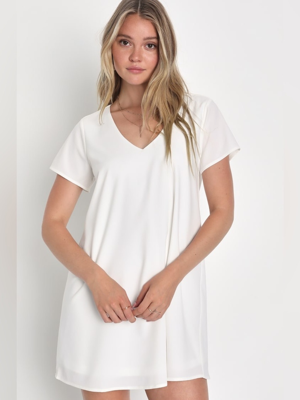 NWT Lulus Freestyle White Shift Dress